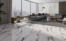 24x24 La Mallorca Panda White Polished Porcelain Tile