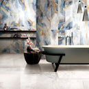24x48 Blue Impression Polished Porcelain Tile