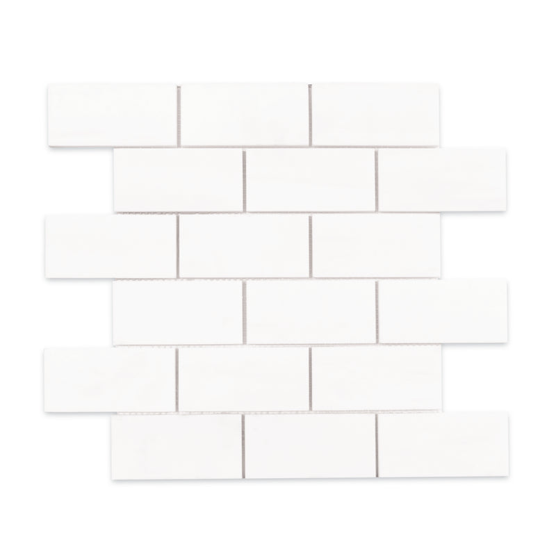 2x4 Dolomite Polished Marble Mosaic Final Sale