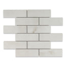 2x6 La Mallorca Acadia White Brick Polished Porcelain Mosaic