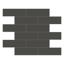 2x6 Architek Black Brick Glossy Glazed Porcelain Mosaic