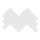 2x6 Architek Sunset Grey Herringbone Glossy Glazed Porcelain Mosaic