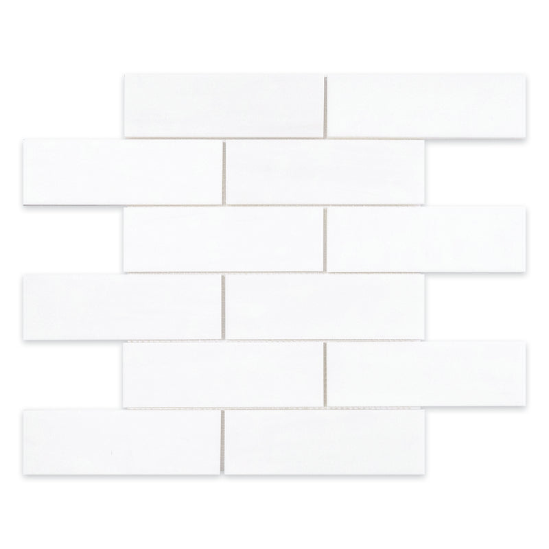2x6 Dolomite Select Honed Marble Mosaic Final Sale