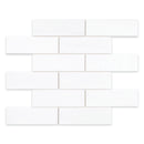 2x6 Dolomite Select Polished Marble Mosaic Final Sale