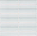 1.5x6 Sollenn Super White Glass Mosaic