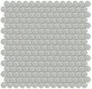 Penny Round Sollenn Light Grey Glass Mosaic