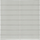 1.5x6 Sollenn Light Grey Glass Mosaic