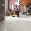 9mm 32x96 Calacatta Oro Porcelain Polished Slab Final Sale