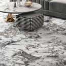 9mm 32x96 Black White Cold Emerald Porcelain Polished Slab Final Sale