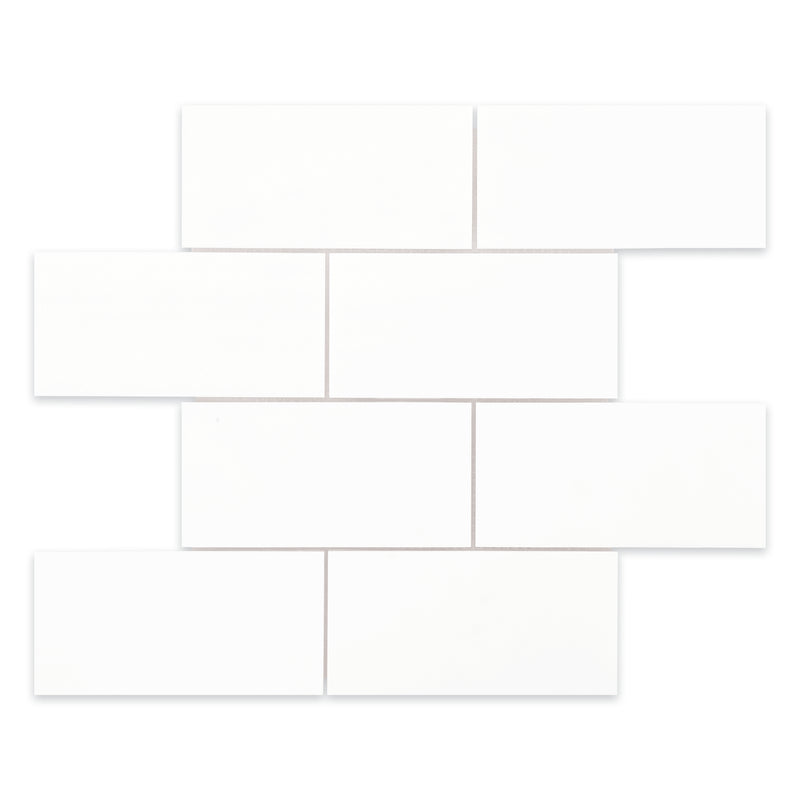 3x6 Dolomite Select Honed Marble Mosaic Final Sale
