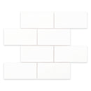 3x6 Dolomite Select Polished Marble Mosaic Final Sale