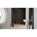 5/8x5/8 Paris Black-Grey Glass Stone Blend Mosaic