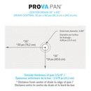 Bengard Prova Shower Kit 32x60 Center Drain