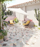 9x9 Rame Multicolor & Terrazo Matte Porcelain Tile