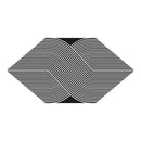 7x13 Kayak Streamline Black & White Porcelain Tile Final Sale