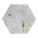 10" Hexagon Sonar Terrazzo Silver Porcelain Tile Final Sale