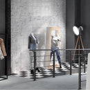 10x10 Face Line White Satin Porcelain Tile