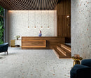 26x26 Sonar Terrazzo Silver Porcelain Tile Final Sale