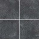 24x24 Coal Cement Look Matte PorcelainTile