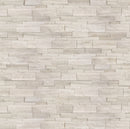 6x24 Wooden White Marble Split Face Ledgestone