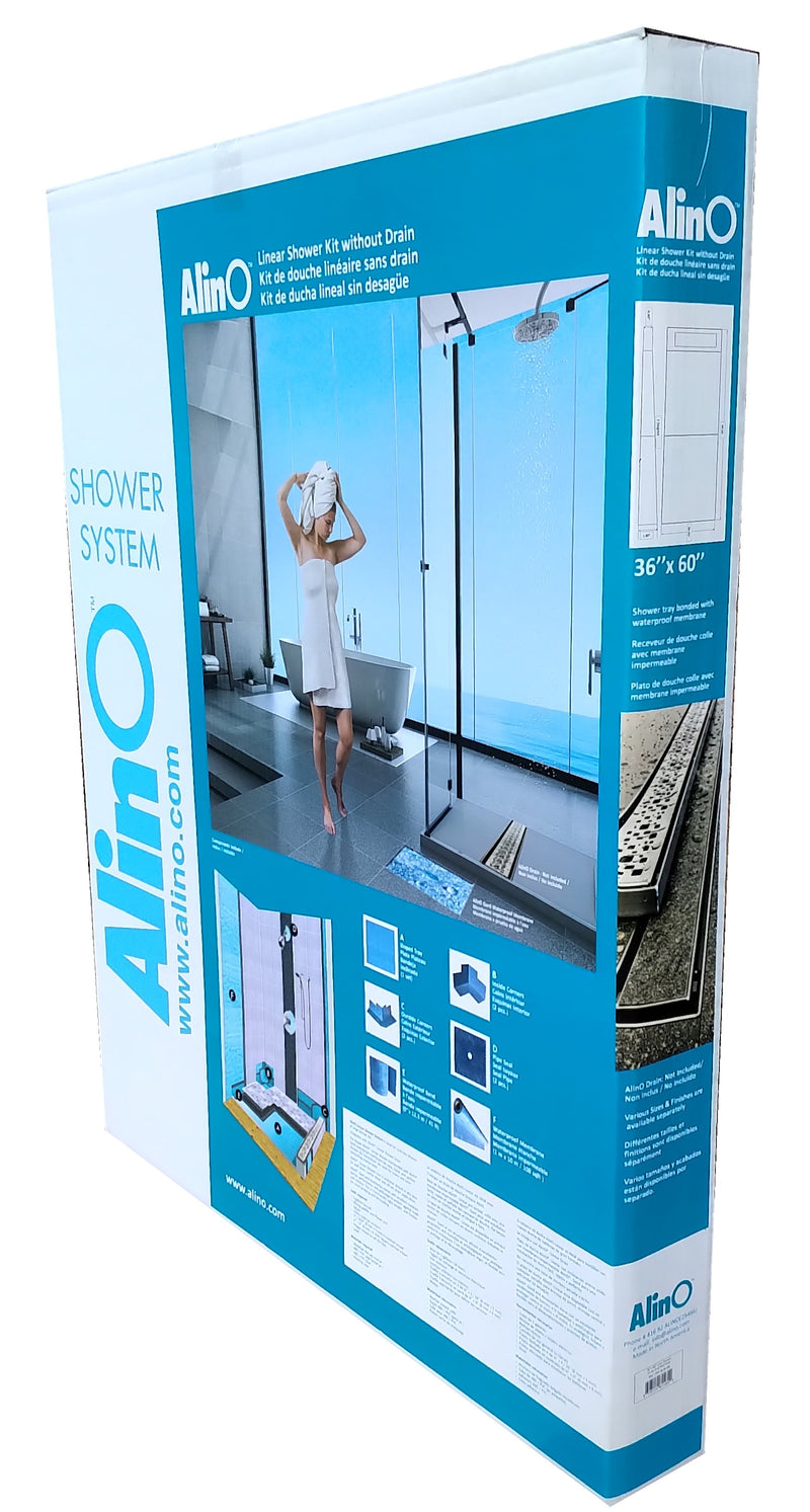 48x48 Center Shower System without Drain Final Sale