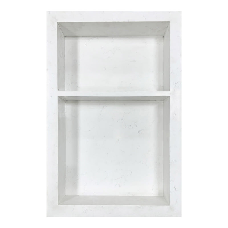 15x24 Shower Niche Carrara Quartz