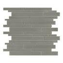 Random Strip Sollenn Taupe Glass Mosaic