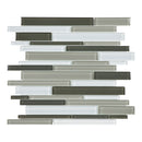 Random Strip Sollenn Multi Color Glass Mosaic