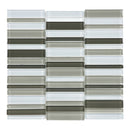 Random Stacked Sollenn Multi Color Glass Mosaic