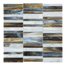 Random Stacked Rivera Corallo Glass Mosaic