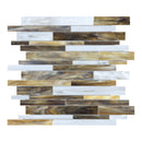 Random Strip Rivera Peperino Glass Mosaic
