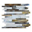 Random Strip Rivera Corallo Glass Mosaic