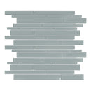 Random Strip Sollenn Grey Glass Mosaic
