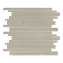 Random Strip Sollenn Brown Glass Mosaic