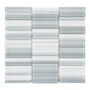 Random Stacked Sollenn Multi-Grey Glass Mosaic