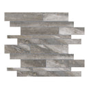 Random Strip Denali Light Grey HD Matte Glazed Porcelain Mosaic
