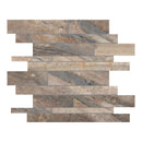 Random Strip Denali Light Brown HD Matte Glazed Porcelain Mosaic