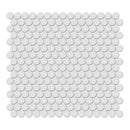 3/4" Architek Penny Round Sunset Grey Matte Glazed Porcelain Mosaic