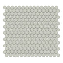 3/4" Architek Penny Round Verde Matte Glazed Porcelain Mosaic