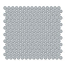 3/4" Architek Penny Round De Azul Matte Glazed Porcelain Mosaic