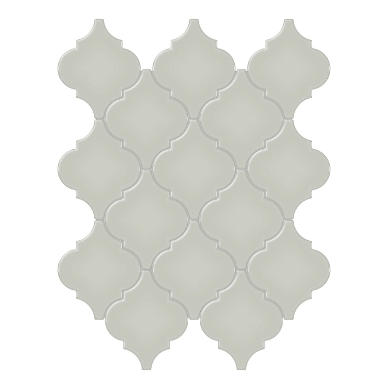 Architek Verde Beveled Arabesque Glossy Glazed Porcelain Mosaic