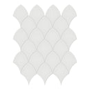Architek Classic Grey Scallop Glossy Glazed Porcelain Mosaic