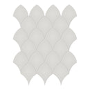 Architek Light Grey Scallop Glossy Glazed Porcelain Mosaic
