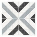 Architek Grey Cubic Matte Glazed Porcelain Mosaic