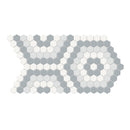Architek Afternoon Grey Hexagon Matte Glazed Porcelain Mosaic