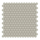 Penny Round Sollenn Brown Glass Mosaic