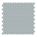 Penny Round Sollenn Grey Glass Mosaic