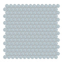 Penny Round Sollenn Off White Glass Mosaic