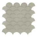 Scallop Sollenn Brown Glass Mosaic
