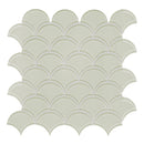Scallop Sollenn Beige Glass Mosaic